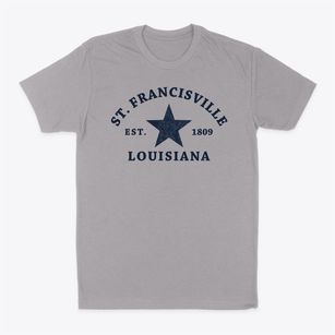St. Francisville Louisiana Star Classic Dad T-Shirt
