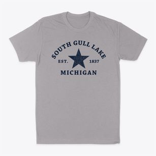 South Gull Lake Michigan Star Classic Dad T-Shirt