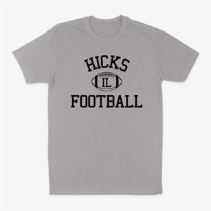 Hicks Illinois Football Classic Dad T-Shirt