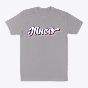  Illinois Retro Candy Vibes Classic Dad T-Shirt