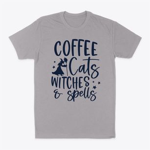   Coffee Cats Witches Spells Classic Dad T-Shirt