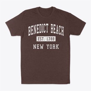 Benedict Beach New York Classic Established Classic Dad T-Shirt