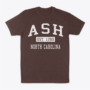 Ash North Carolina Classic Established Classic Dad T-Shirt