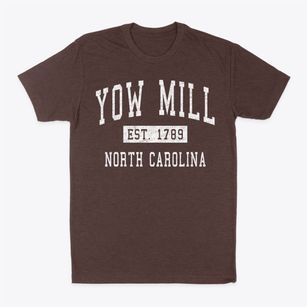 Yow Mill North Carolina Classic Established Classic Dad T-Shirt