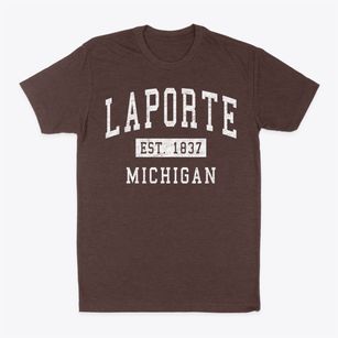 Laporte Michigan Classic Established Classic Dad T-Shirt
