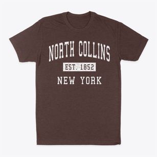 North Collins New York Classic Established Classic Dad T-Shirt