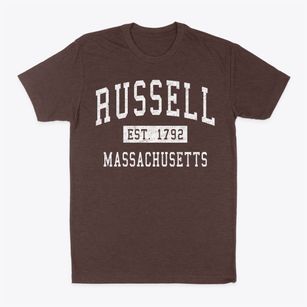 Russell Massachusetts Classic Established Classic Dad T-Shirt