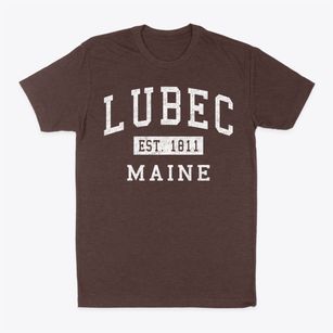 Lubec Maine Classic Established Classic Dad T-Shirt