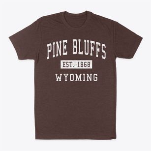 Pine Bluffs Wyoming Classic Established Classic Dad T-Shirt