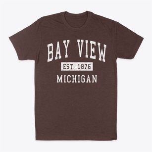 Bay View Michigan Classic Established Classic Dad T-Shirt
