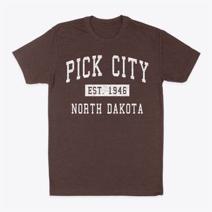 Pick City North Dakota Classic Established Classic Dad T-Shirt