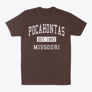 Pocahontas Missouri Classic Established Classic Dad T-Shirt