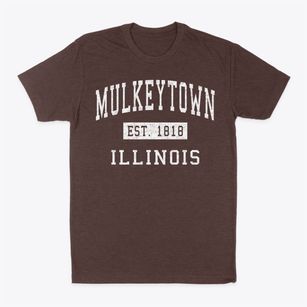 Mulkeytown Illinois Classic Established Classic Dad T-Shirt