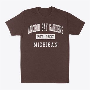 Anchor Bay Gardens Michigan Classic Established Classic Dad T-Shirt