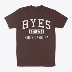 Ryes North Carolina Classic Established Classic Dad T-Shirt