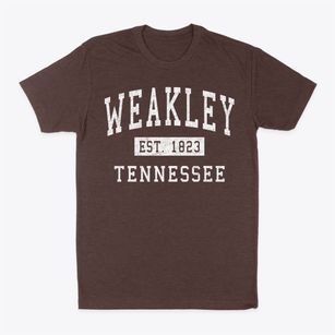 Weakley Tennessee Classic Established Classic Dad T-Shirt