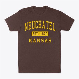 Neuchatel Kansas Classic Established Classic Dad T-Shirt
