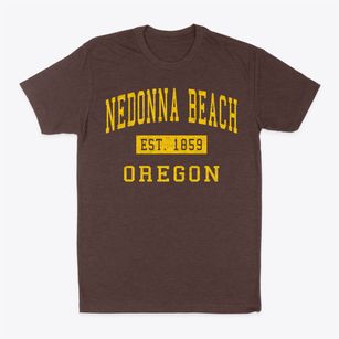 Nedonna Beach Oregon Classic Established Classic Dad T-Shirt