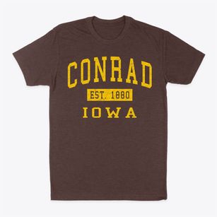 Conrad Iowa Classic Established Classic Dad T-Shirt