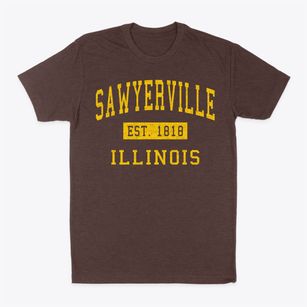 Sawyerville Illinois Classic Established Classic Dad T-Shirt