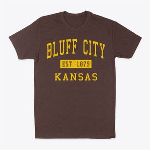 Bluff City Kansas Classic Established Classic Dad T-Shirt