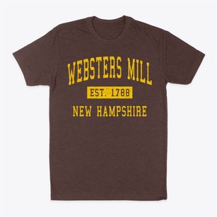 Websters Mill New Hampshire Classic Established Classic Dad T-Shirt