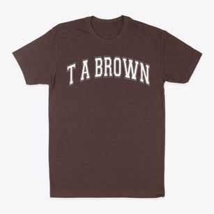 T A Brown Elementary School Varsity Arch Classic Dad T-Shirt