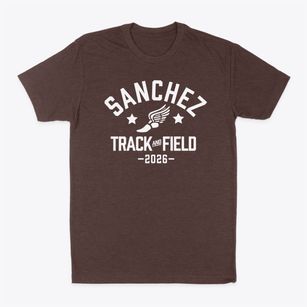 Sanchez Elementary School Track and Field Classic Dad T-Shirt