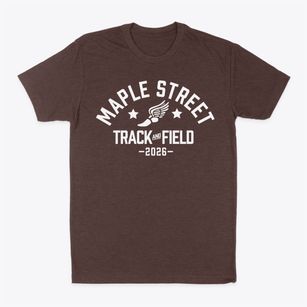 Maple Street School Track and Field Classic Dad T-Shirt