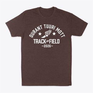 Durant Tuuri Mott Elementary School Track and Field Classic Dad T-Shirt