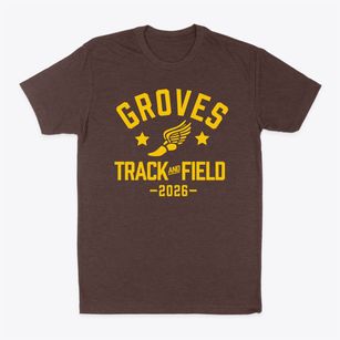 Groves Middle School Track and Field Classic Dad T-Shirt