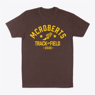 Mcroberts Elementary School Track and Field Classic Dad T-Shirt