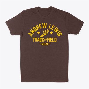 Andrew Lewis Middle School Track and Field Classic Dad T-Shirt