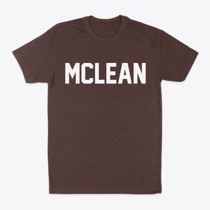 Mclean Virginia Classic Block Classic Dad T-Shirt