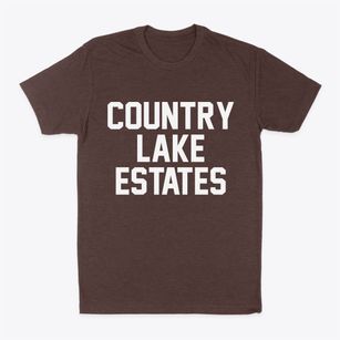 Country Lake Estates New Jersey Classic Block Classic Dad T-Shirt
