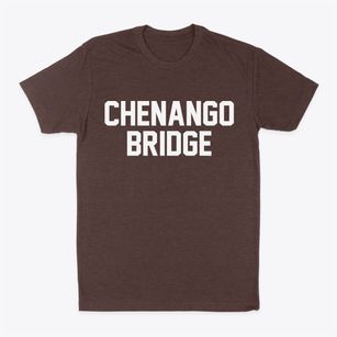 Chenango Bridge New York Classic Block Classic Dad T-Shirt