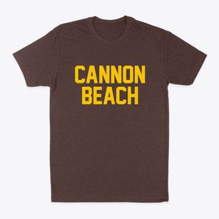 Cannon Beach Oregon Classic Block Classic Dad T-Shirt