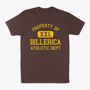 Billerica Massachusetts Athletic Dept Classic Dad T-Shirt
