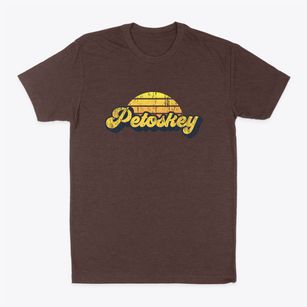 Petoskey Michigan Sublime Sunset Classic Dad T-Shirt