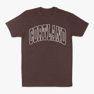 Cortland New York Trendy Block Classic Dad T-Shirt