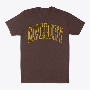 Mallory West Virginia Trendy Block Classic Dad T-Shirt