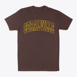 Coralville Iowa Trendy Block Classic Dad T-Shirt