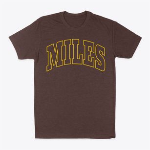Miles Iowa Trendy Block Classic Dad T-Shirt