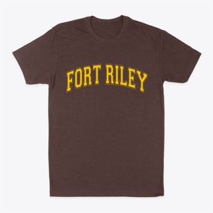 Fort Riley Kansas Varsity Classic Dad T-Shirt
