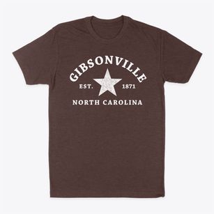 Gibsonville North Carolina Star Classic Dad T-Shirt