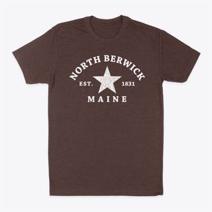North Berwick Maine Star Classic Dad T-Shirt