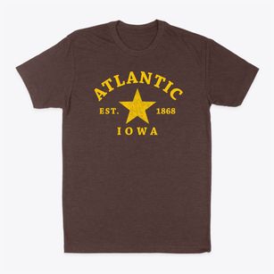 Atlantic Iowa Star Classic Dad T-Shirt
