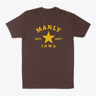 Manly Iowa Star Classic Dad T-Shirt