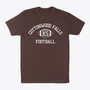 Cottonwood Falls Kansas Football Classic Dad T-Shirt