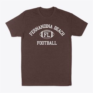 Fernandina Beach Florida Football Classic Dad T-Shirt
